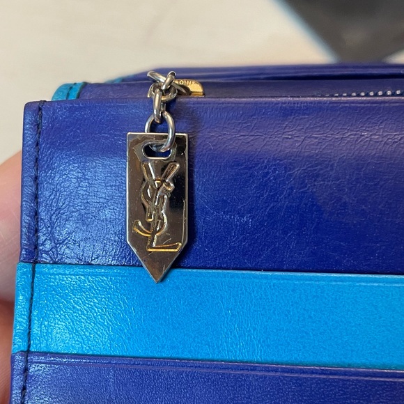 *YSL* colorblock leather bifold long wallet - Picture 14 of 15